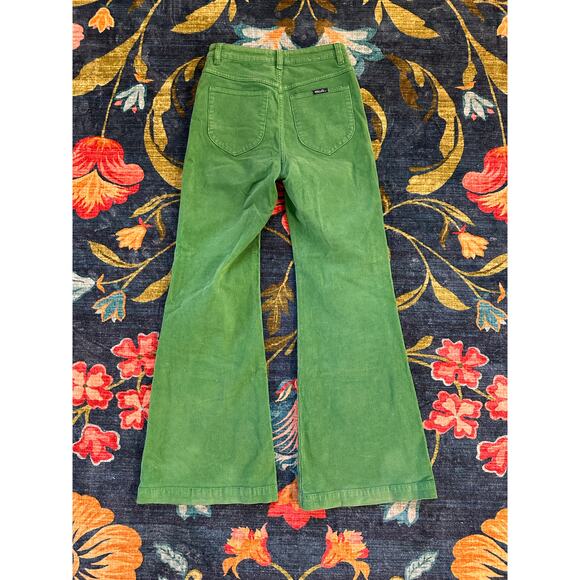 Rolla's Green Corduroy Eastcoast Flare Jeans Size 28 - Picture 4 of 9